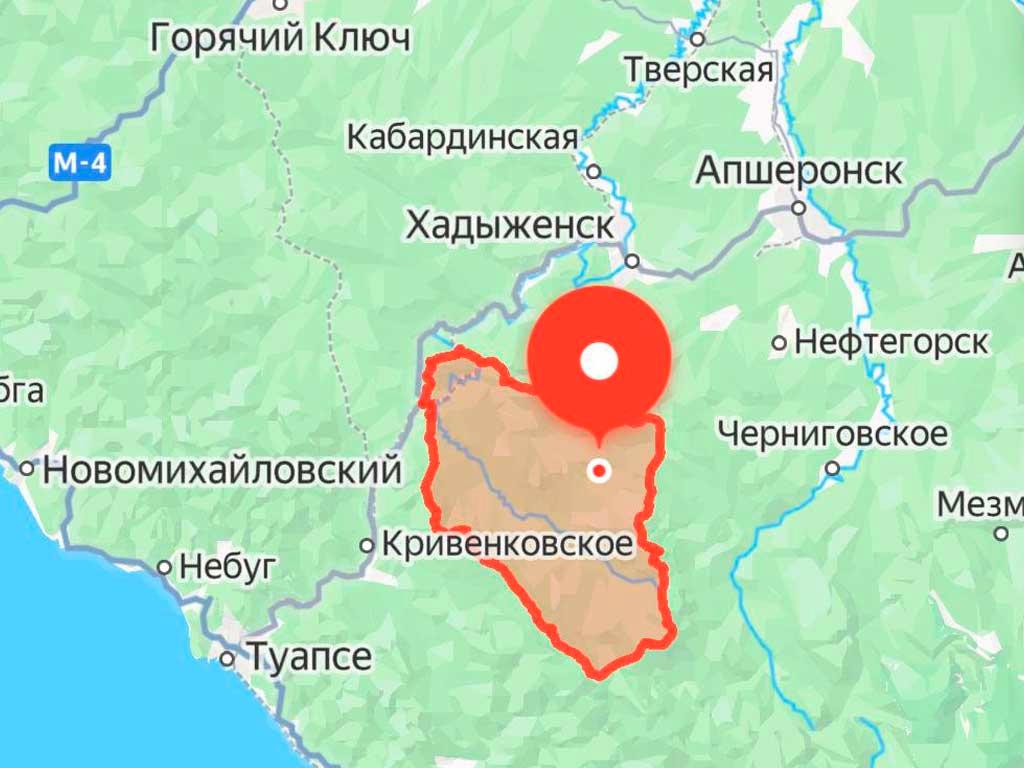 Землетрясение магнитудой 4,6 зафиксировано на Кубани