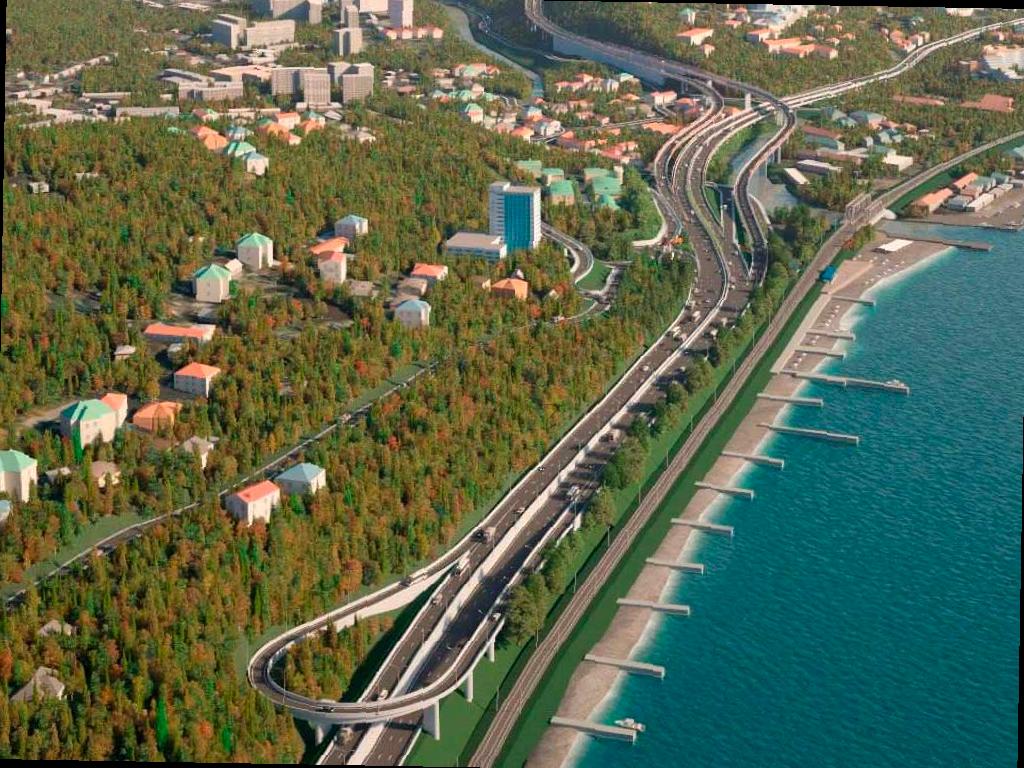 В Сочи начали строительство разворотной петли на обходе Адлера