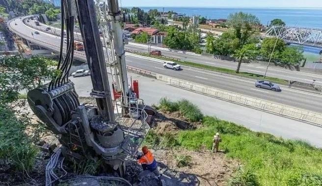 Строительство обхода Адлера в Сочи осуществляется с использованием бесшумной технологии